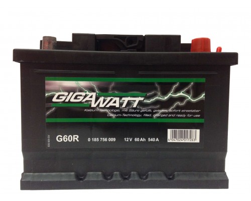 Аккумулятор Gigawatt G60R