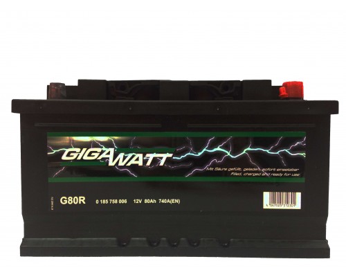 Аккумулятор Gigawatt G80R