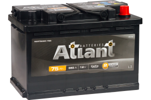 Аккумулятор ATLANT BLACK 75R