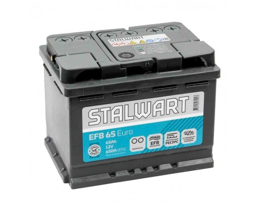 Аккумулятор автомобильный STALWART EFB 65L