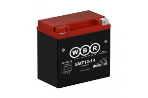 Мото аккумулятор WBR SMT12-14 YTX16-BS, YB16B-A AGM