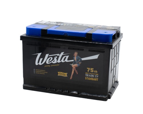 Аккумулятор автомобильный WESTA BLACK L3 75R